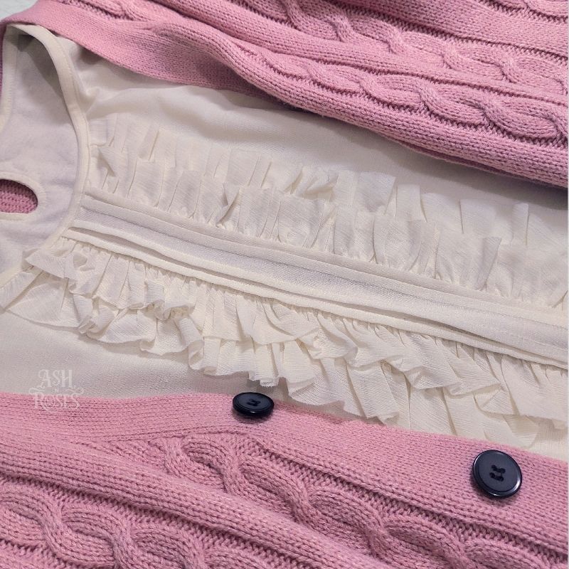 Dusty Pink Knit Cardigan, foto 2