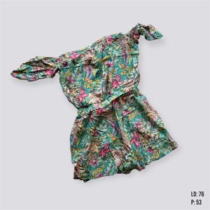 Jumpsuit Floral Pendek Bunga bunga Pantai