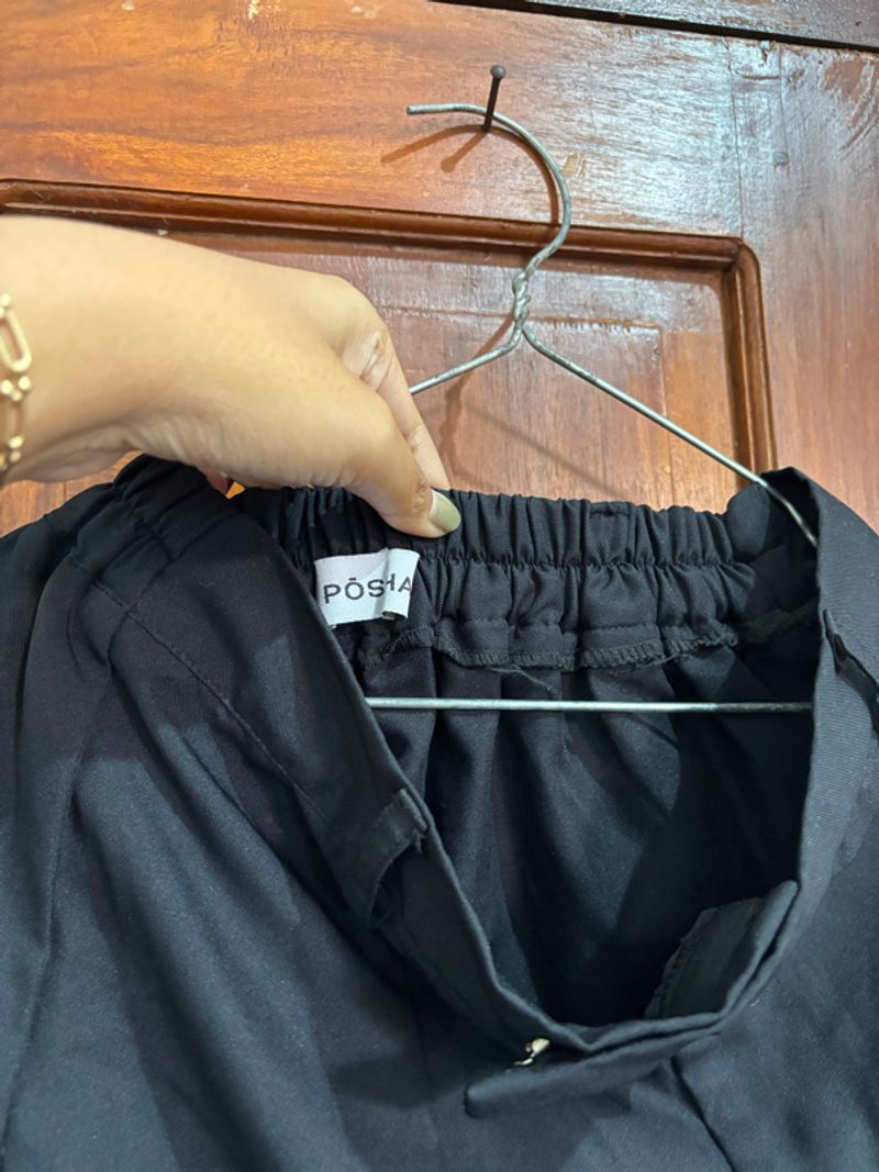 rok wanita hitam silk, foto 2