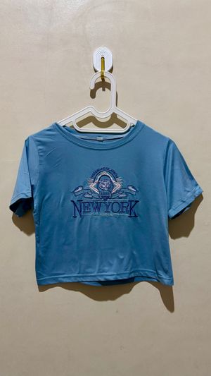Crop Top Biru
