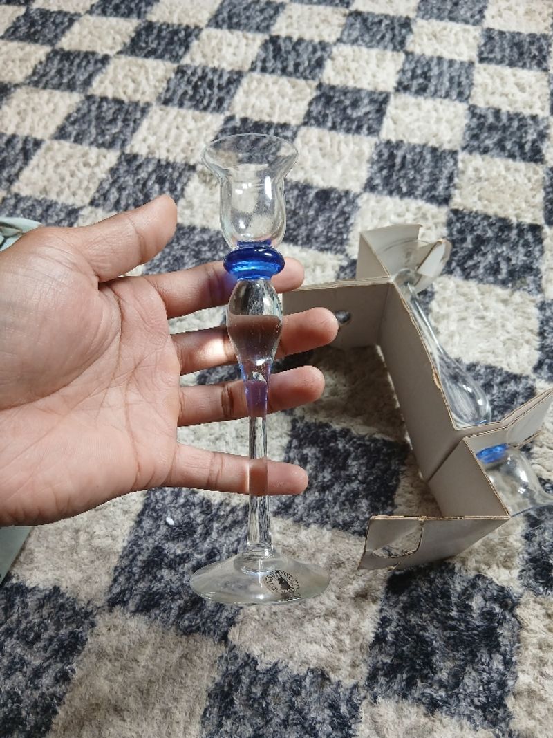 Vtg Ikea Candle Holder Glasses, foto 5
