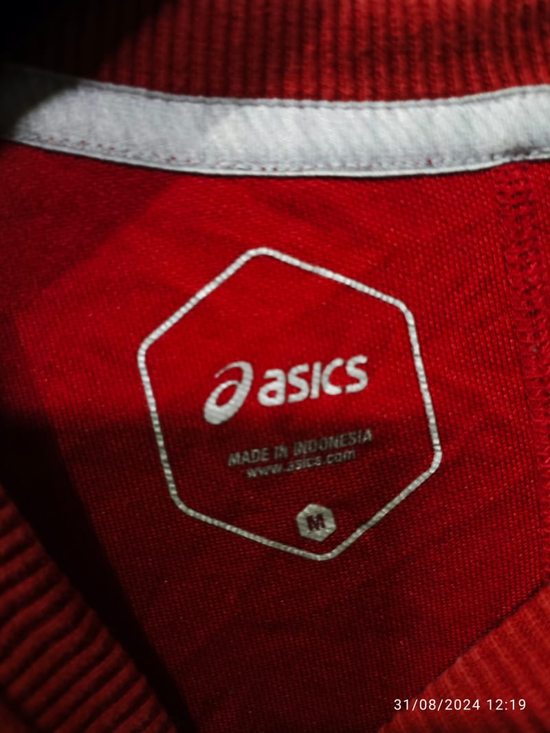 Asics Casual Sweater Pria red, foto 3
