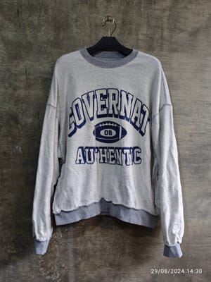 Covernat Casual Sweatshirt Pria white gray