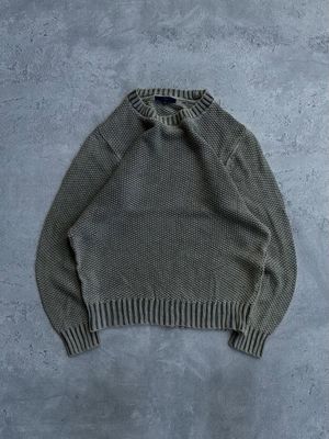 G.stage knitwear basic washed textured sweater