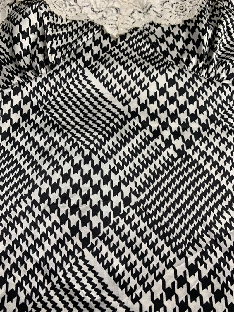 Y2k Ryu Ryu Tank Top Houndstooth Tapered, foto 3