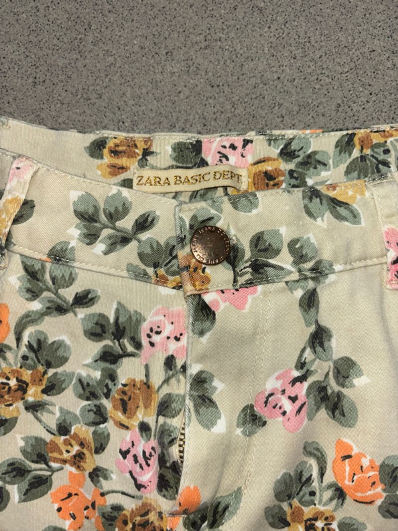 Flower cream hotpants, foto 4