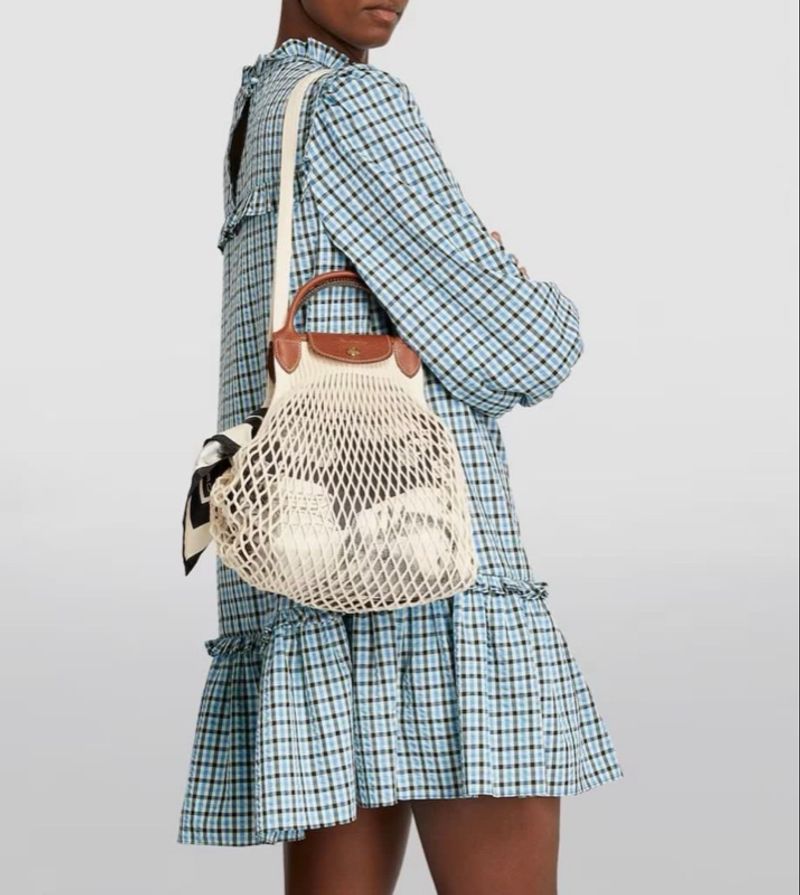 Longchamp Le Pliage Filet Mesh Totebag size Large, foto 6