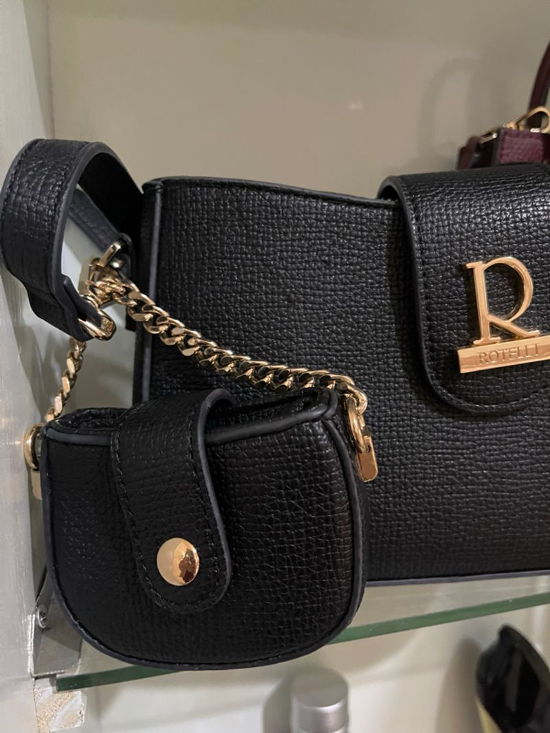 Tas Wanita Rotteli Hitam Preloved, foto 2
