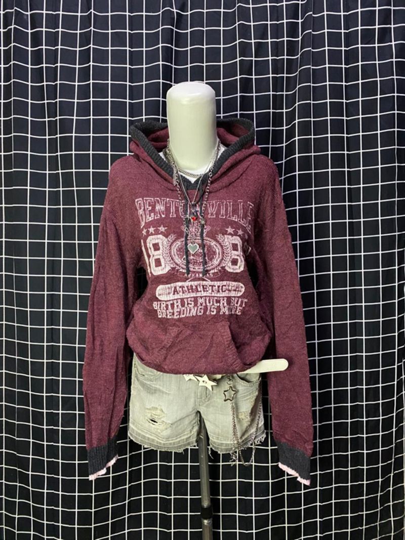 y2k quash knit hoodie, foto 3