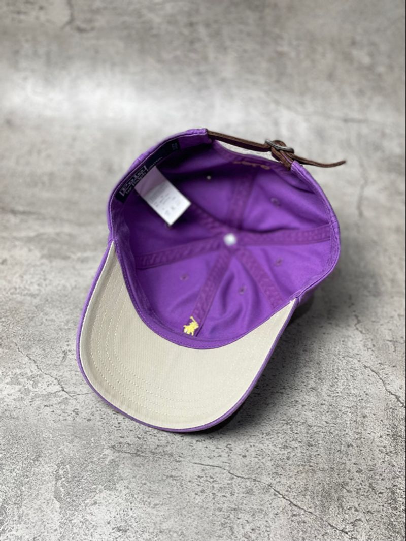 Topi Polo Ralph Lauren Purple Unstructured Cap Adjustable Se, foto 6
