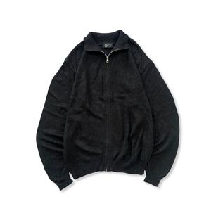 Zipper knitwear/ jacket rajut abu Charcoal