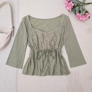 Japanese Lace Peplum Top Morikei Coquette