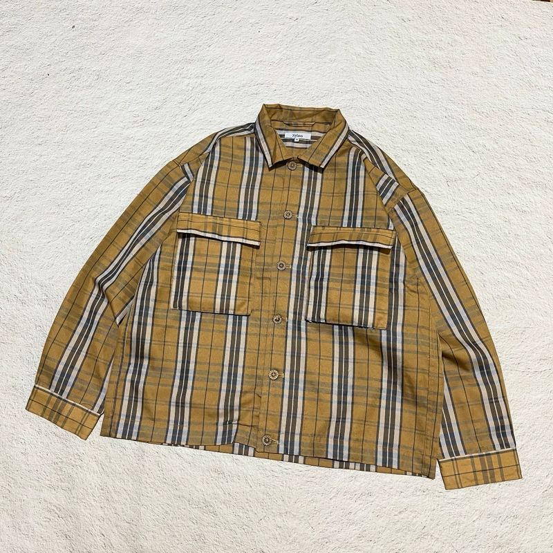 Boxyfit Jacket Nylaus Plaid Pattern  Size Large ( Boxy, foto 2