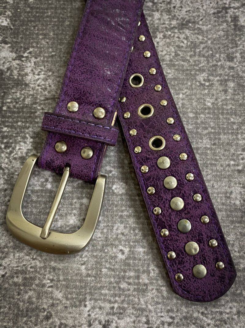 2000s Studded Leather Belt, foto 2