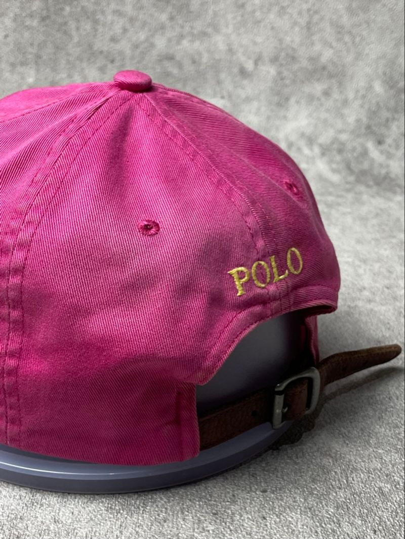 Topi Polo Ralph Lauren Unstructured Cap Pink Washed Adjustab, foto 7
