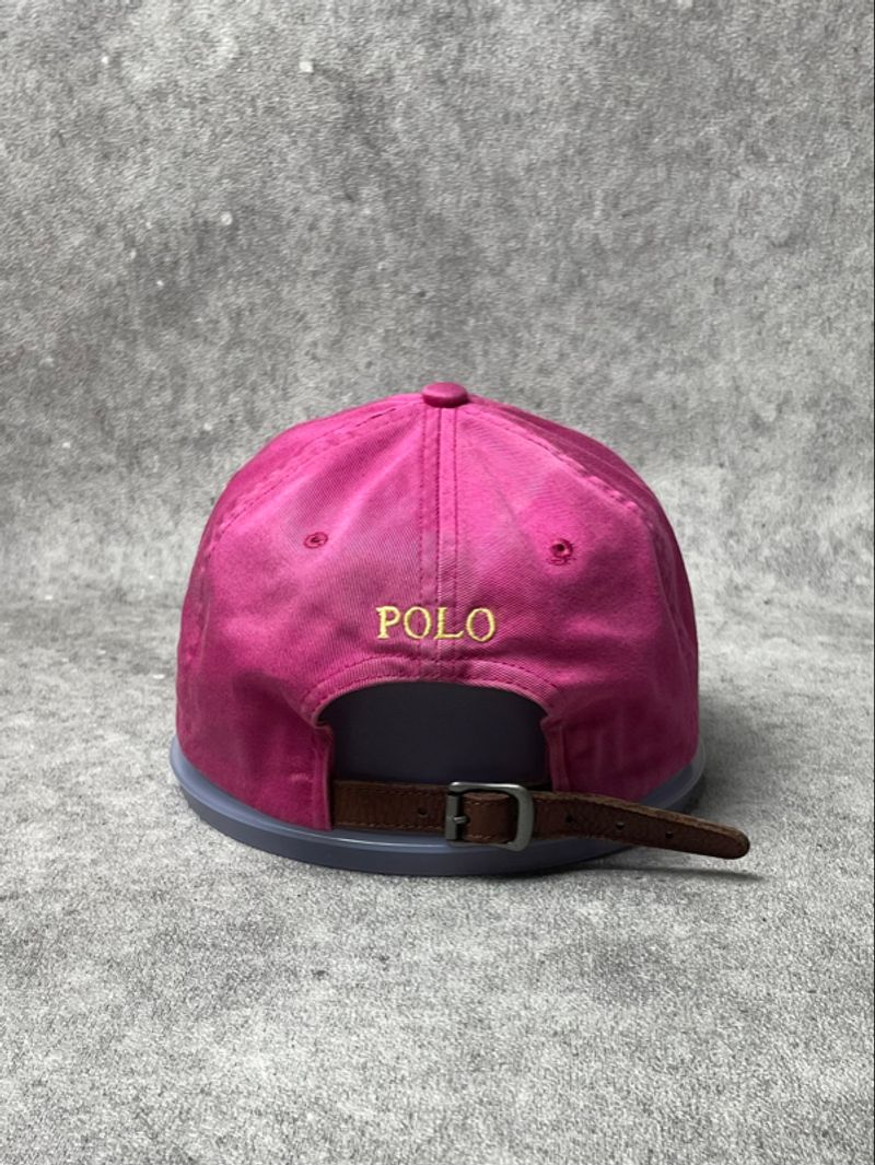 Topi Polo Ralph Lauren Unstructured Cap Pink Washed Adjustab, foto 5