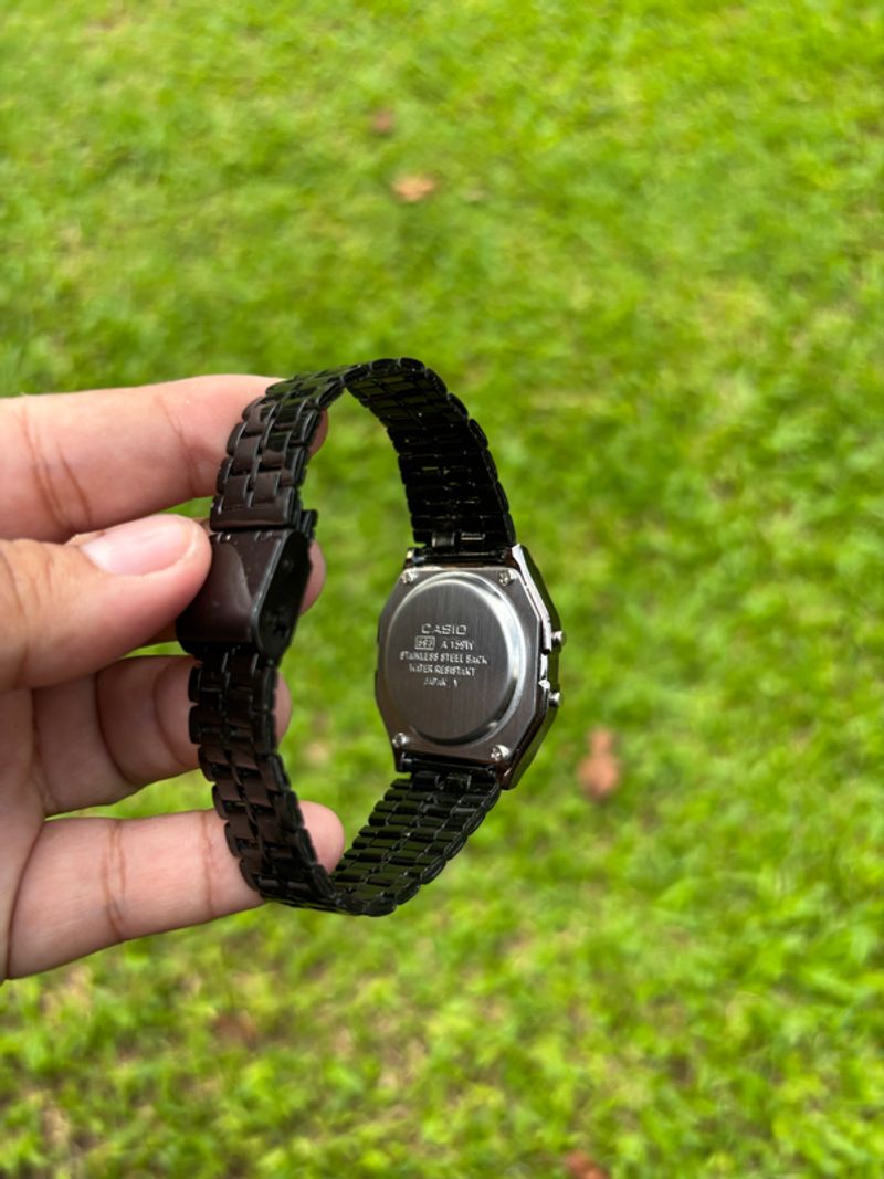 JAM CASIO A159W HITAM, foto 6