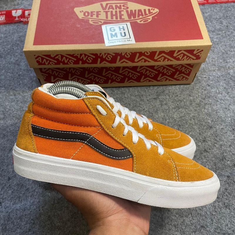 Vans Sk8 Mid Orange Black, foto 4