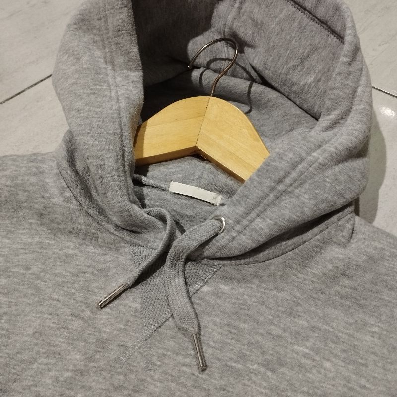 GU Uniqlo Pullover Basic Grey Hoodie Original, foto 5
