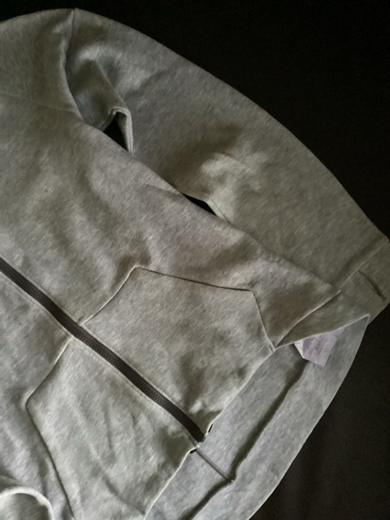 Hoodie Zipper asics running sport gray basic, foto 6