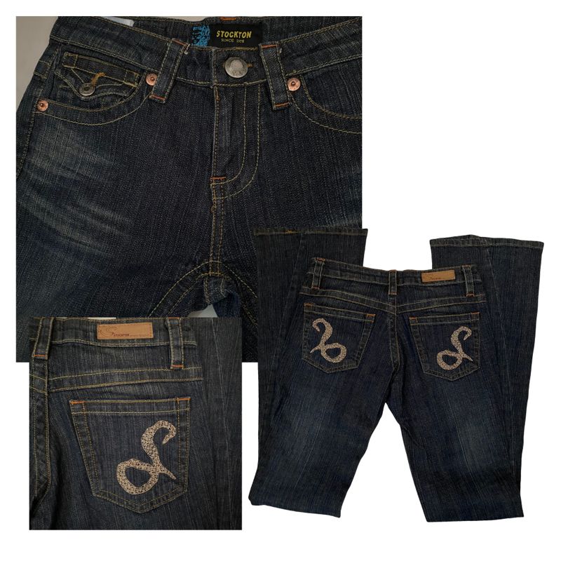 stockton bootcut flare washed denim, foto 2