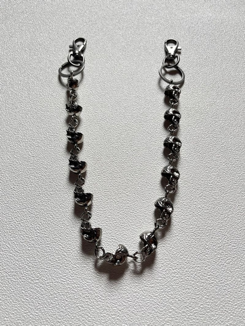 Obsidian Skull Wallet Chain, foto 4