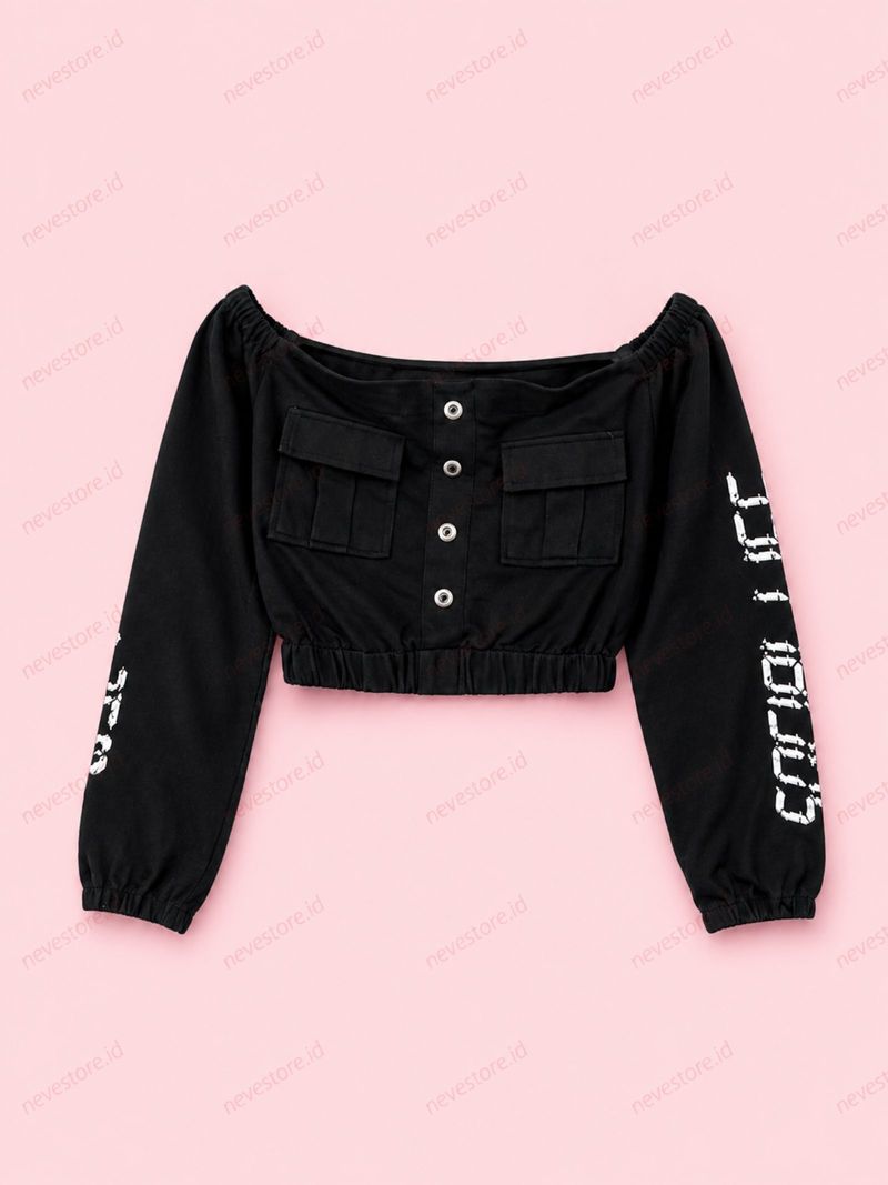 Colorbox Glitch Printed Crop Top, foto 2
