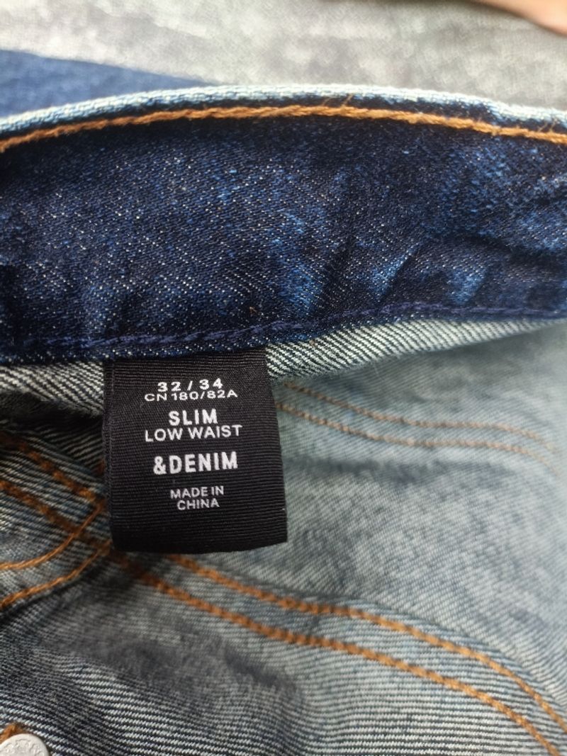 HnM Reguler Low Waist Denim Pants, foto 6