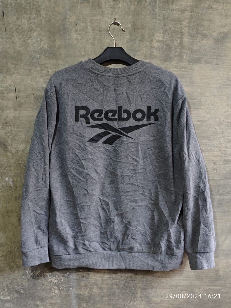 Reebok Casual Sweater Pria gray, foto 3