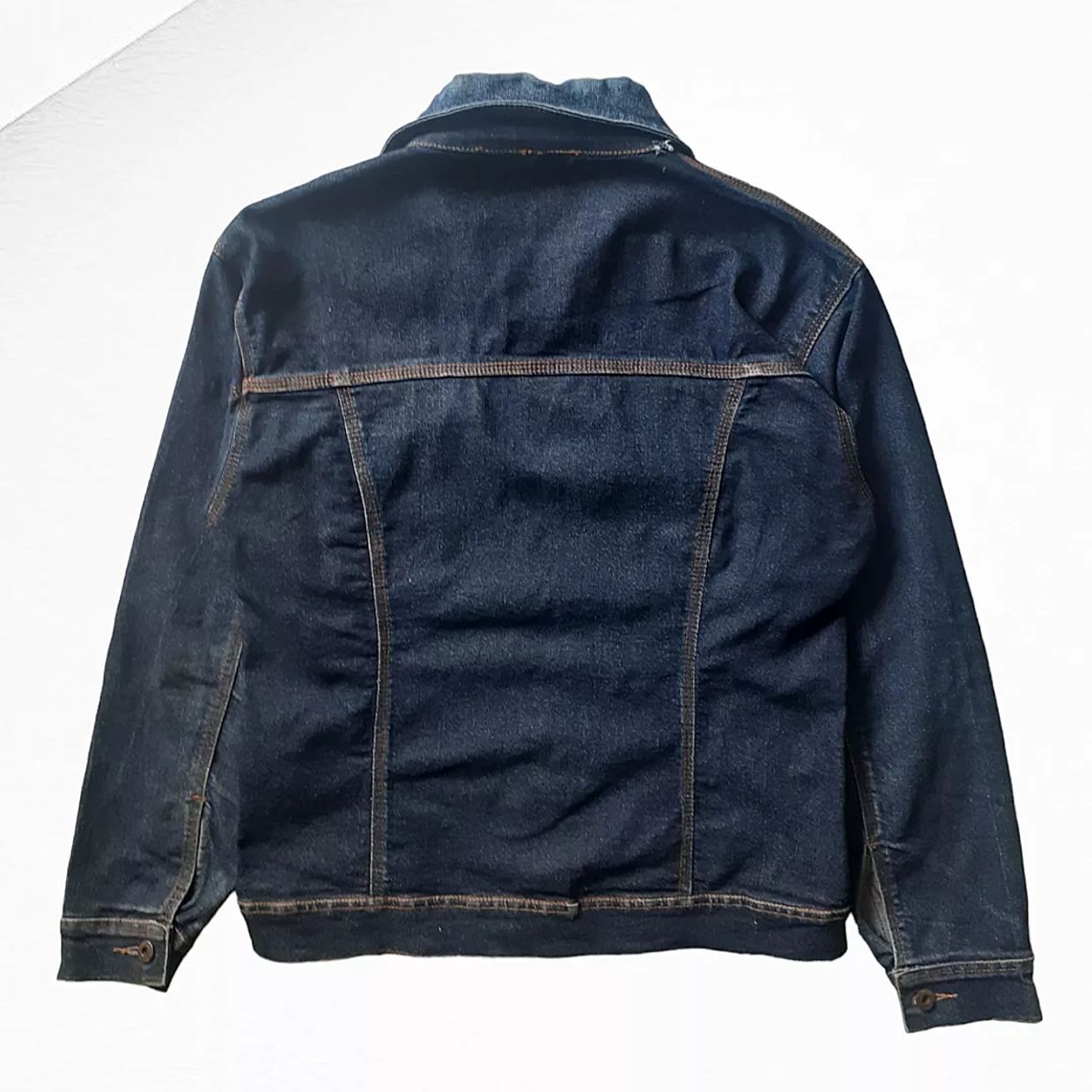 Denim jacket Pria navy, foto 6