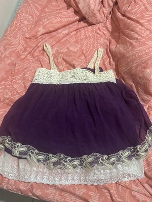 purple lace fairy camisole tank top