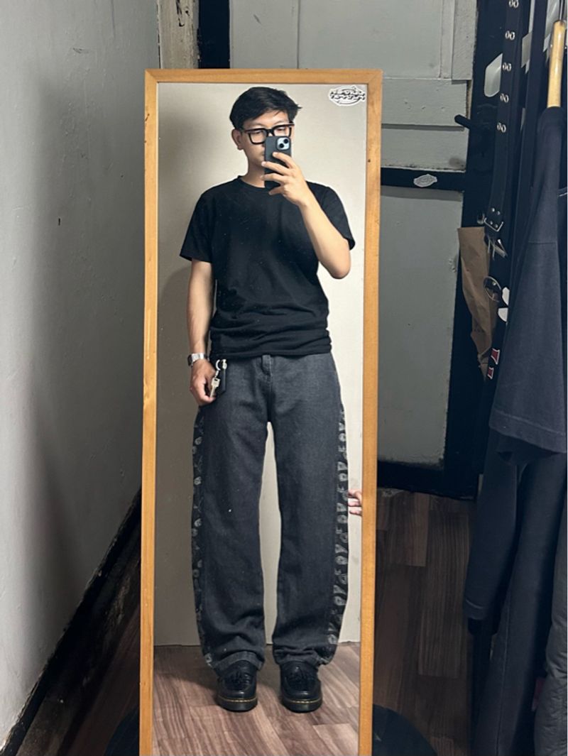 UNIQUE GREY JEANS PANTS, foto 2