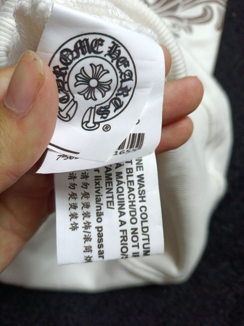 CHROME HEARTS HOODIE WHITE BIG LOGO, foto 9