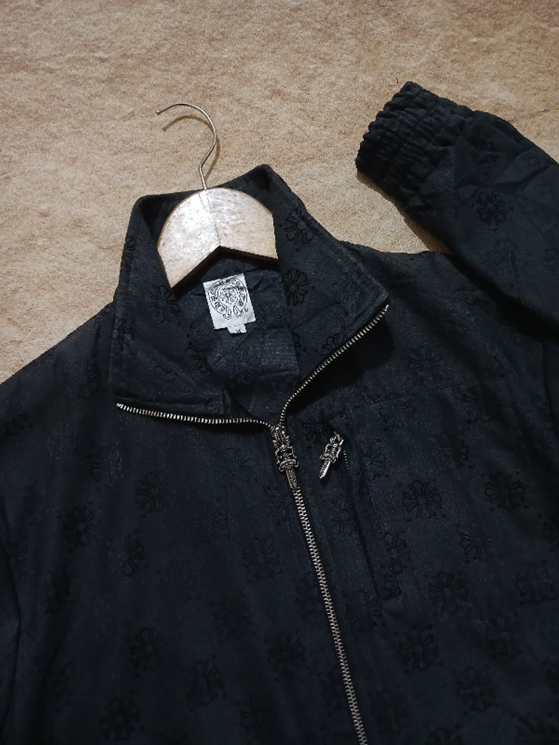 Jaket chrome heart full print second thrift, foto 3