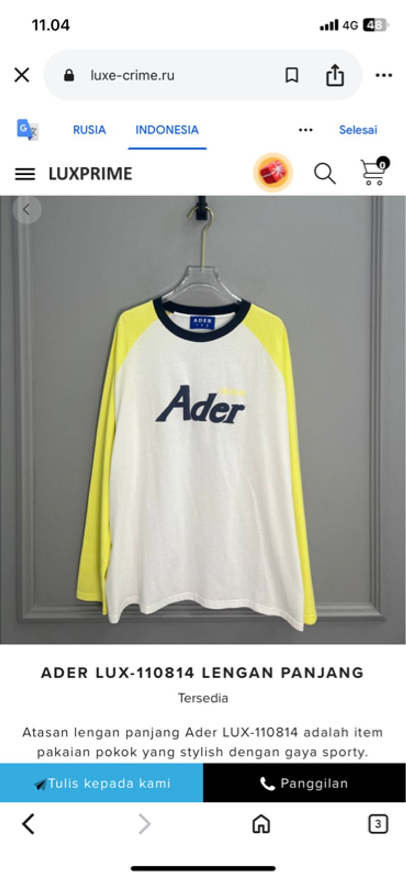 Ader Error 2 Color Longsleeve, foto 2