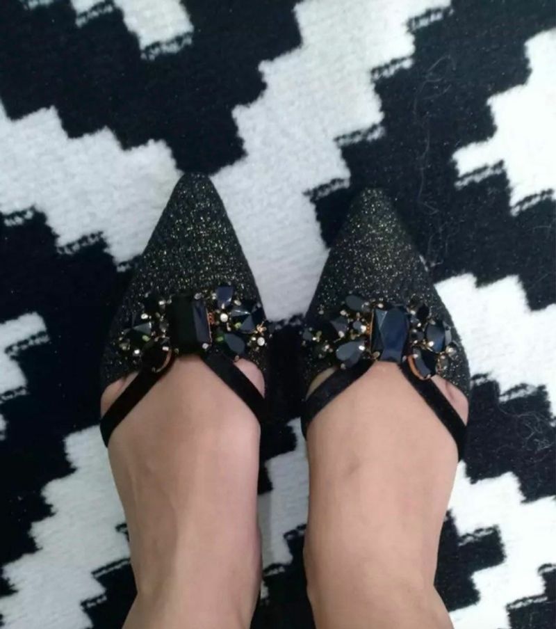 Classic Flat Backstripe Heels 3cm, foto 3