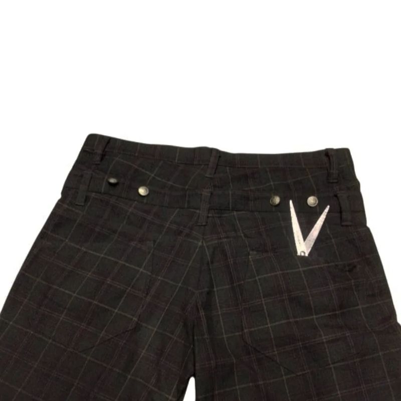 JUNGLE STROM DOUBLE WAIST PLAID PANTS, foto 6