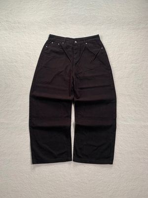 bagy jeans hitam basic korea