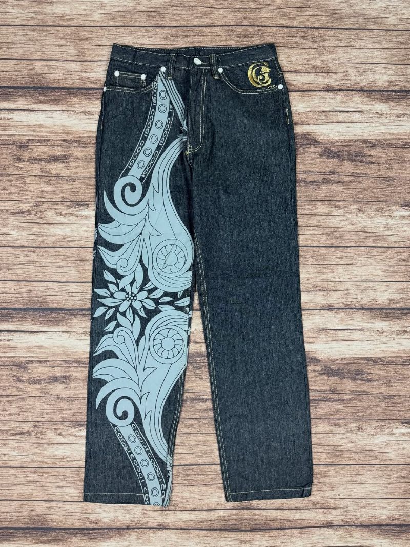 coogi pattern denim long pants #JLLP509, foto 3
