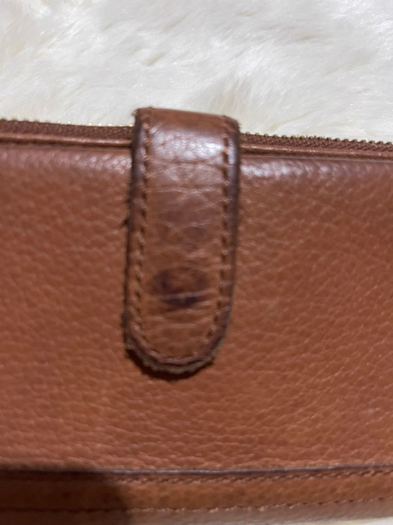 Fossilfossil brown leather wallet, foto 10