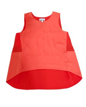 Red large bright red sleeveless