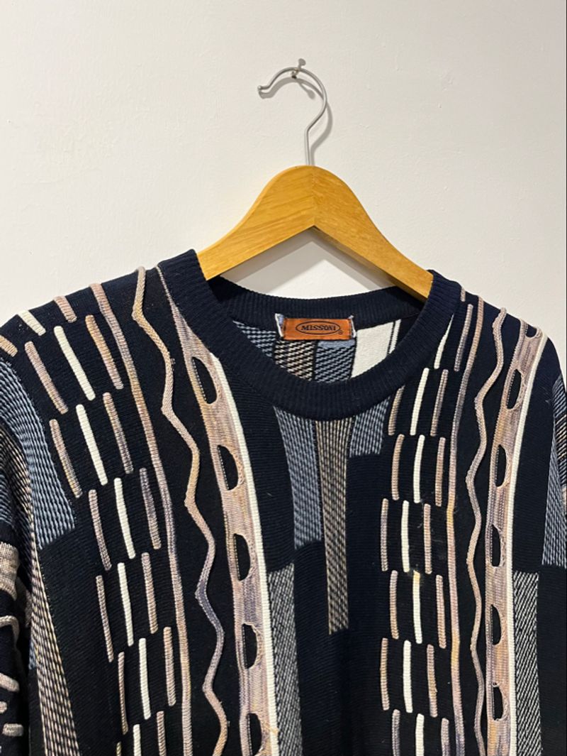 Missini 3d Knit Sweater / Look like coogi, foto 3
