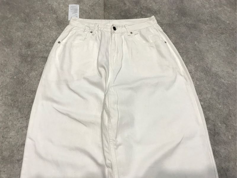 BAGGY JEANS WHITE - OOT, foto 5