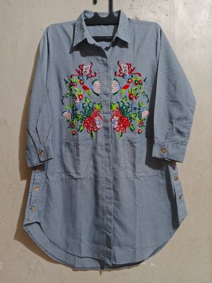 Atasan Bordir Bunga