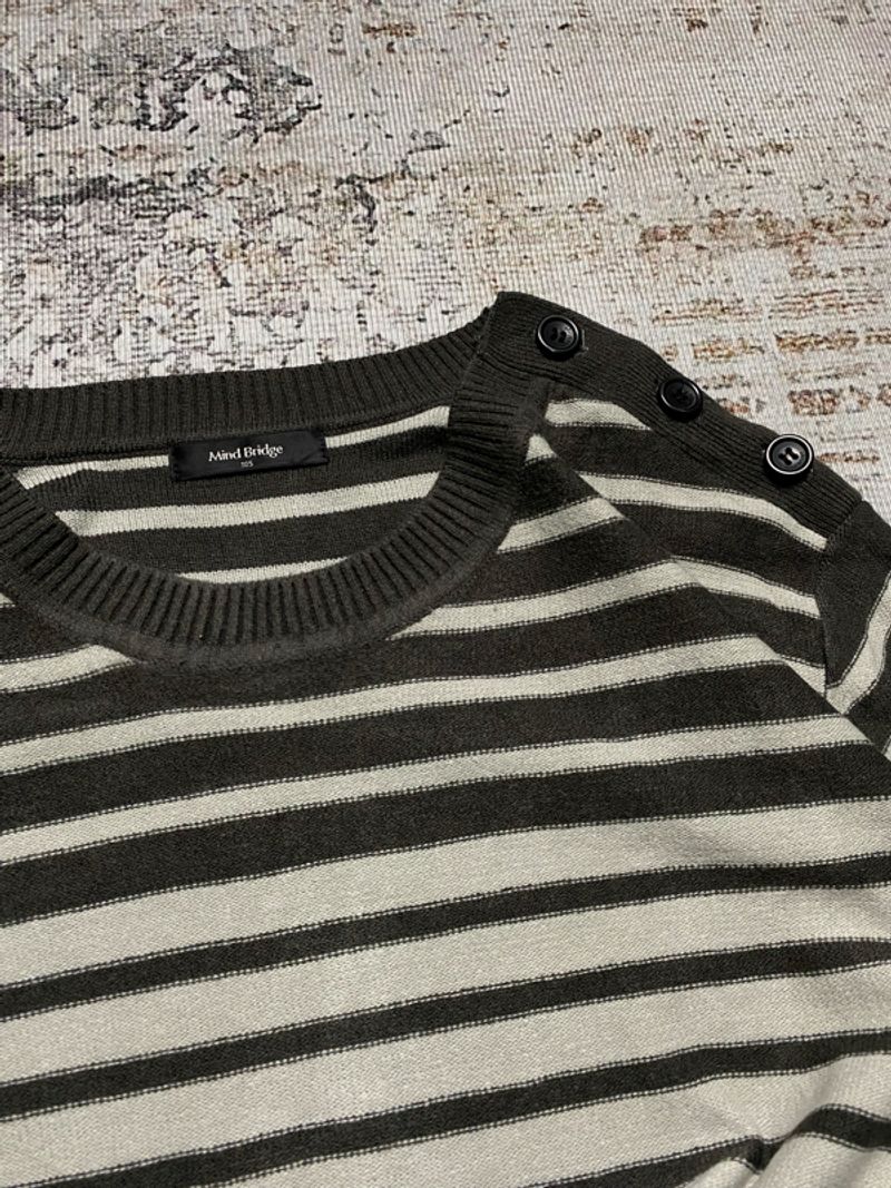 MIND BRIDGE STRIPE KNIT SWEATER, foto 4