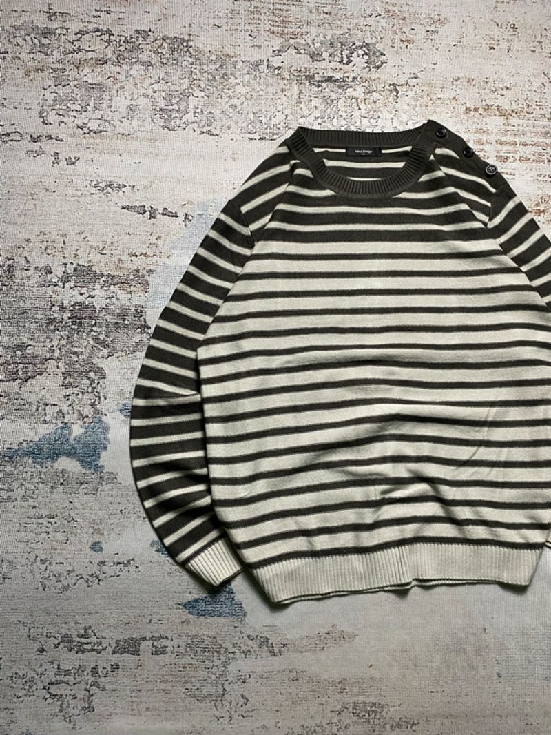 MIND BRIDGE STRIPE KNIT SWEATER, foto 2