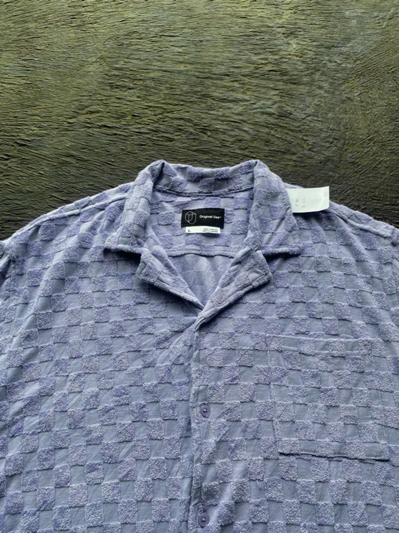 Checkerboard shirt wol, foto 3