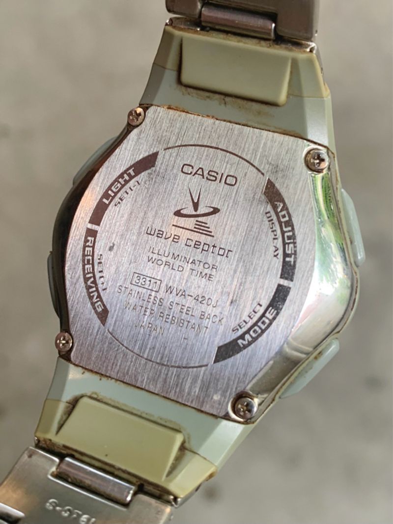CASIO WAVECEPTOR BLUE DIAL ORIGINAL, foto 4