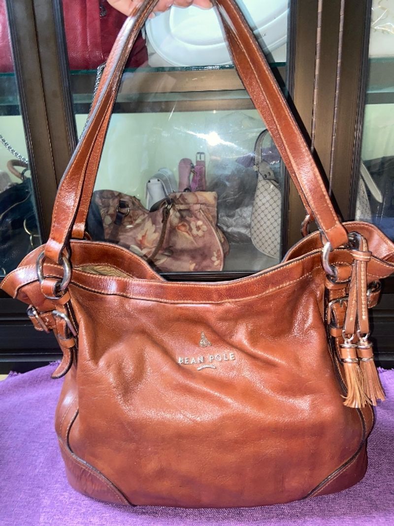 Tas Kulit Asli Bean Pole, foto 4