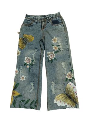 Japanese Brand Wide Leg Denim Pants